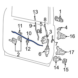 Ford OE - Front Left Inner Door Handle Link