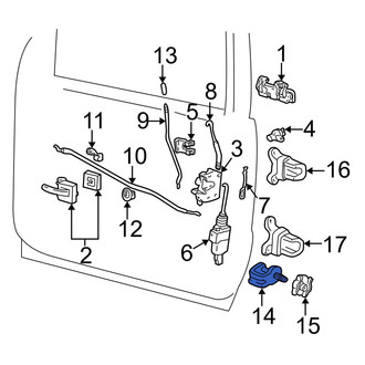 Ford OE - Rear Door Lock Striker Pin