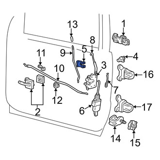 Ford OE - Door Lock Cylinder Clip
