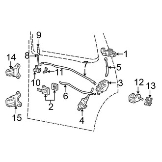 Ford OE - Rear Door - Lock & Hardware (Eddie Bauer / Limited / Postal / XL Fleet / XLS / XLT)
