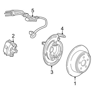 Ford OE - Rear Suspension - Brake Components (Eddie Bauer / Limited / Sport / XL Fleet / XLS / XLT)
