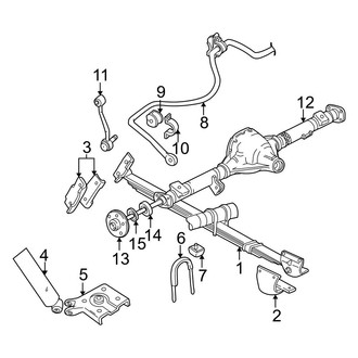 Ford OE - Rear Suspension - Axle Housing