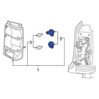Ford OE - Rear Back Up Light Socket