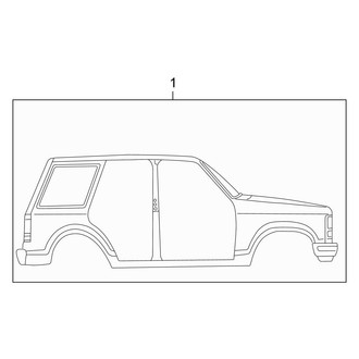 Ford OE - Stripe Tape (Type 1, Black-Out)