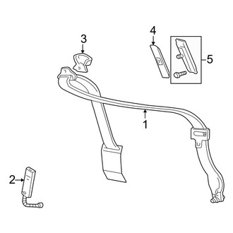 Ford OE - Restraint Systems - Front Seat Belts (Captains Chairs)