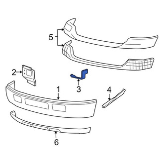 Ford OE - Right Inner Bumper Face Bar Bracket