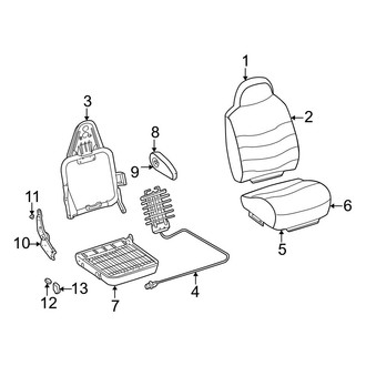 Ford OE - Seats & Tracks - Front Seat Components (Captains Chair)