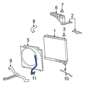 Ford OE - Engine Coolant Overflow Hose