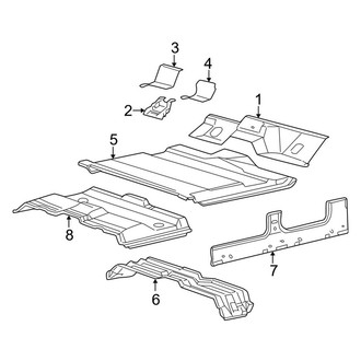 Ford OE - Pillars, Rocker & Floor - Floor & Rails