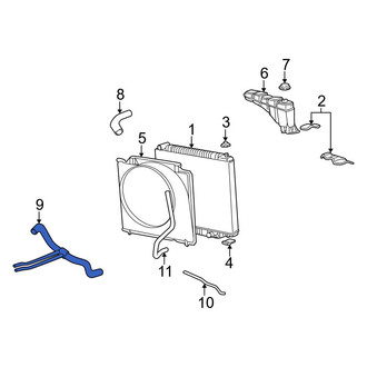 Ford OE - Lower Radiator Coolant Hose