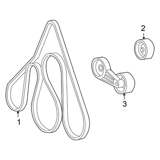 Ford OE - Cooling - Belts & Pulleys (6.8L)