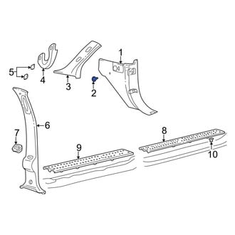 Ford OE - Front Center Left Quarter Panel Trim Cap