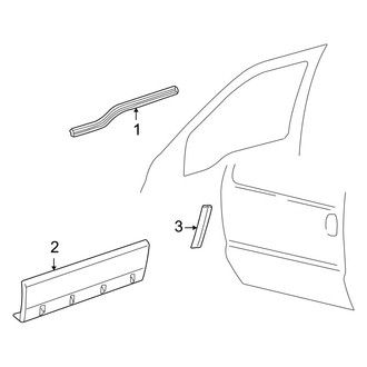 Ford OE - Front Door - Exterior Trim (Eddie Bauer)