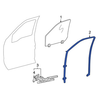 Ford OE - Front Right Window Channel