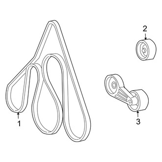 Ford OE - Cooling - Belts & Pulleys (7.3L)