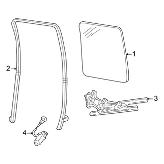 Ford OE - Rear Door - Glass & Hardware