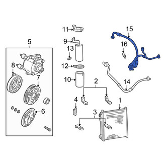 Ford OE - A/C Refrigerant Hose