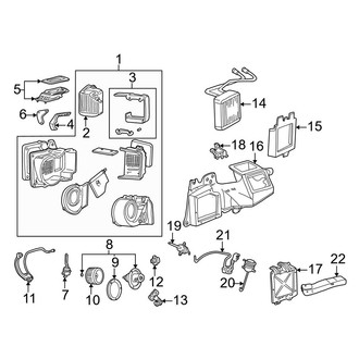 Ford OE - Air Conditioner & Heater - Evaporator & Heater Components