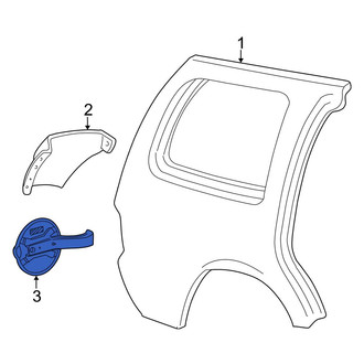 Ford OE - Rear Fuel Filler Door