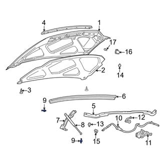 Ford OE - Left Hood Lift Support