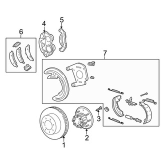 Ford OE - Rear Suspension - Brake Components