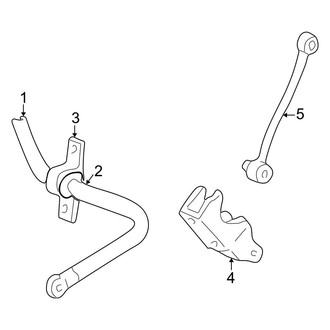 Ford OE - Rear Suspension - Stabilizer Bar & Components (RWD)