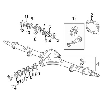 Ford OE - Rear Suspension - Axle Housing