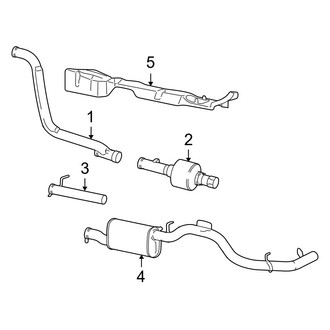 Ford OE - Exhaust System - Exhaust Components (Eddie Bauer / Limited / XLS / XLT 6.0L)