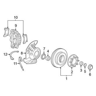 Ford OE - Front Suspension - Brake Components (RWD)