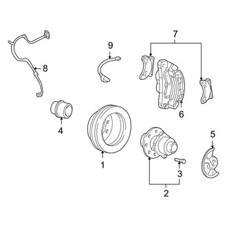 Ford OE - Front Suspension - Brake Components (4WD)