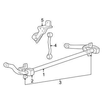 Ford OE - Front Suspension - Stabilizer Bar & Components (4WD)