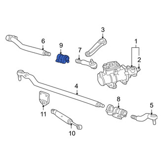 Ford OE - Right Steering Tie Rod End Adjusting Sleeve
