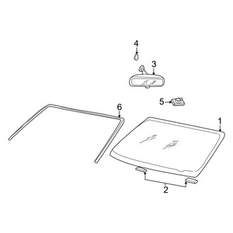 Ford OE - Windshield - Glass