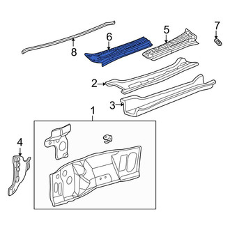 Ford OE - Left Cowl Cover