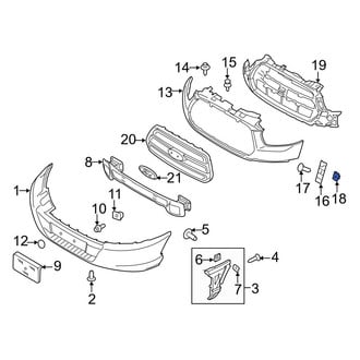 Ford OE - Bumper Cover Nut