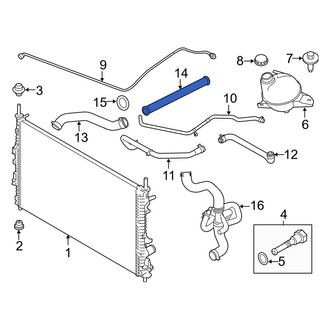 Ford OE - Engine Coolant Pipe
