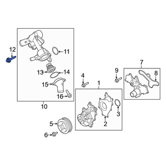 Ford OE - Engine Coolant Thermostat Housing Bolt
