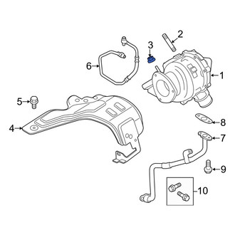 Ford OE - Turbocharger Mount Heat Shield Nut