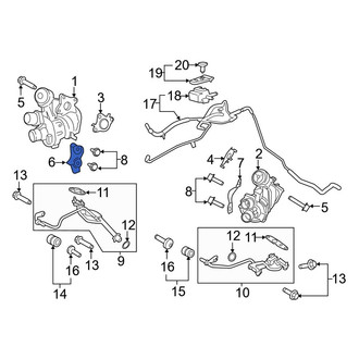 Ford OE - Right Turbocharger Bracket