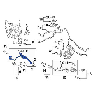 Ford OE - Right Turbocharger Oil Line