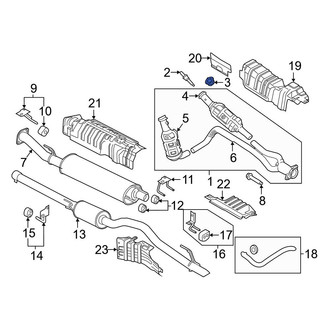 Ford OE - Catalytic Converter Nut