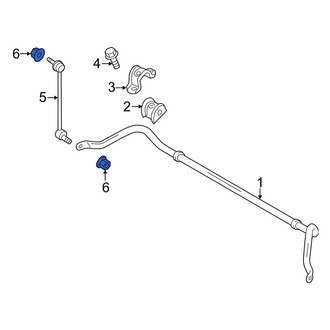 Ford OE - Front Suspension Stabilizer Bar Link Nut
