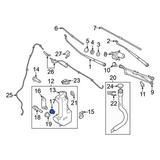 Ford OE - Windshield Washer Pump Grommet