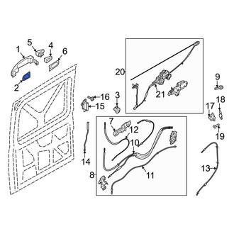 Ford OE - Front Forward Exterior Door Handle Pad