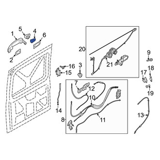 Ford OE - Center Right Exterior Door Handle Cover