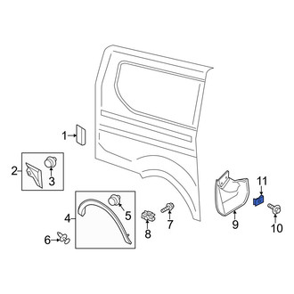 Ford OE - Radiator Support Panel Nut