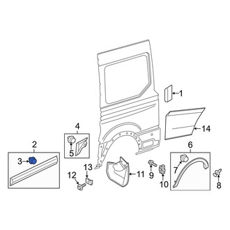 Ford OE - Wheel Arch Molding Clip