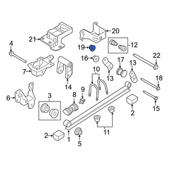 Ford OE - Suspension Track Bar Nut