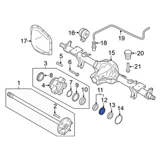 Ford OE - Rear Outer Wheel Bearing Race