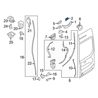 Ford OE - Front Forward Exterior Door Handle Pad